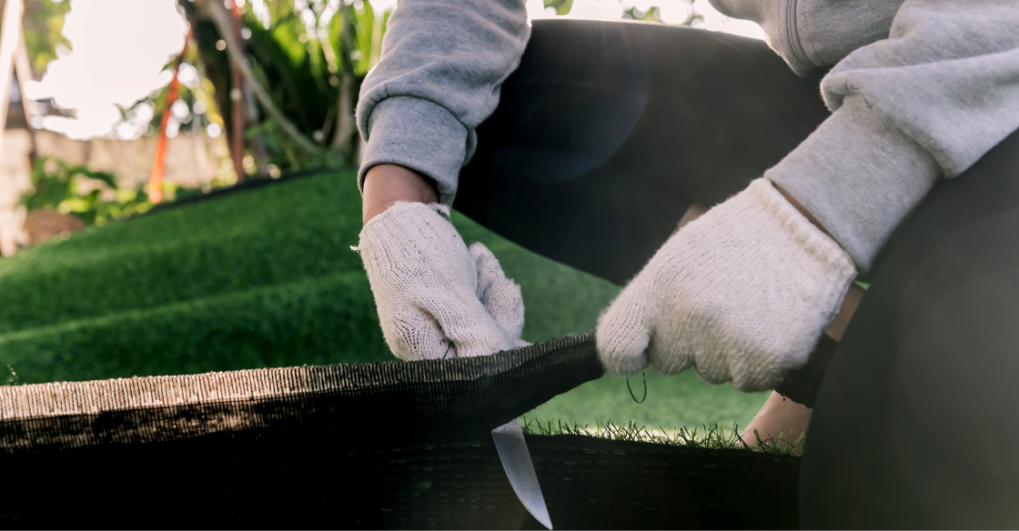 Trimming artificial turf