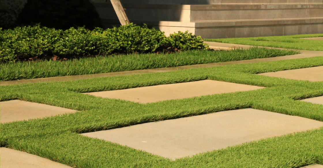 Concrete Pavers With Artificial Grass Magnolia Turf