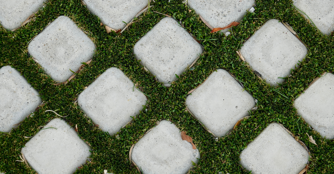 Geometric driveway pavers