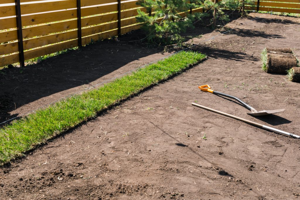 Artificial Grass Installation: Clearing area