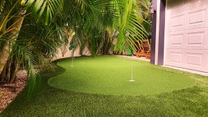 Putting Green Installation for Vacation Home