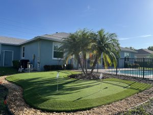 Tampa Backyard Oasis with Artificial Grass & Putting Green