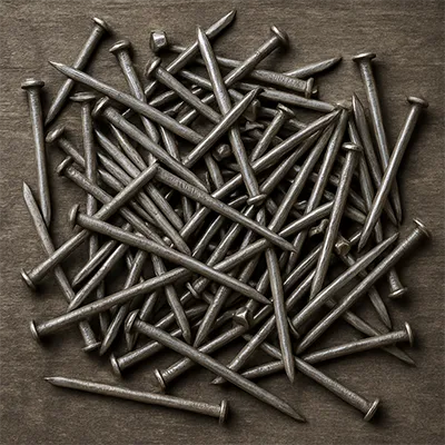 Ungalvanized nails