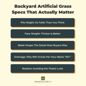 Infographic: Best Artificial Grass for Backyards: What 10,000+ Installs Taught Us
