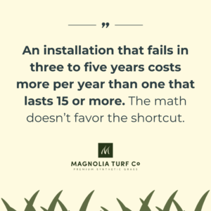 Quote: Cheapest Way to Lay Artificial Grass: What Actually Saves Money