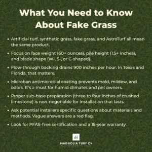 Infographic: What Is Fake Grass Called? (12 Names for the Same Product + What Really Matters)