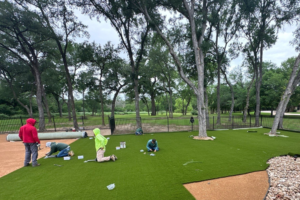 Inside a Real Artificial Turf Installation, Hour by Hour