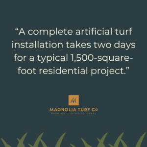 Quote: Inside a Real Artificial Turf Installation, Hour by Hour